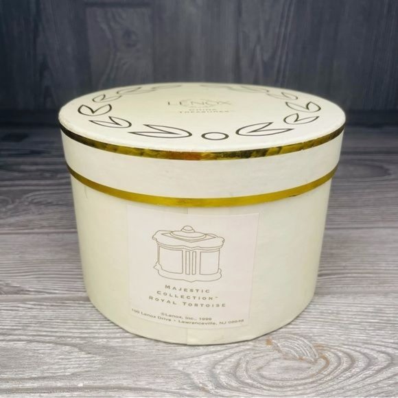 Nwt Vintage Lenox majestic collection royal tortoise trinket box collectible - Picture 12 of 13